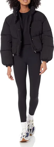 Vista 4 de Tienda Essentials Women's Crop Puffer Jacket (Available in Plus Size)
