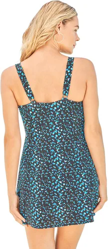 Vista 5 de Swimsuits For All Traje de baño para mujer, talla grande, con costuras de princesa
