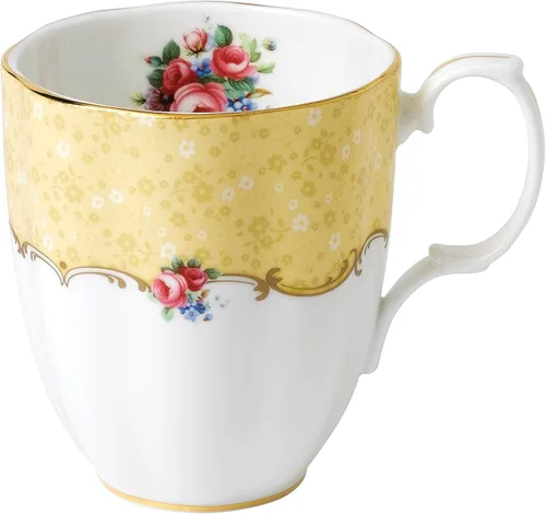 Vista 19 de Royal Albert 100 años 1990 - Juego de 3 piezas (taza de té, platillo y plato de 8")