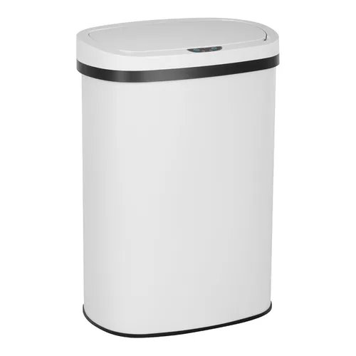 Vista 11 de Furniture of America Verbena - Bote de basura de metal de 13 galones con tapa de sensor de movimiento para cocina, color negro