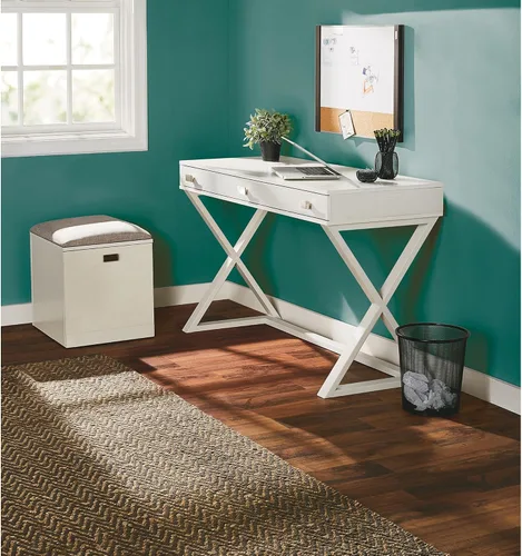 Vista 7 de Realspace® Keri - Escritorio de 48 pulgadas, color blanco