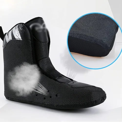 Vista 4 de Patines profesionales en línea para adultos, zapatos de patinaje de velocidad negro para deportes al aire libre, mujeres y hombres, zapatos de 4