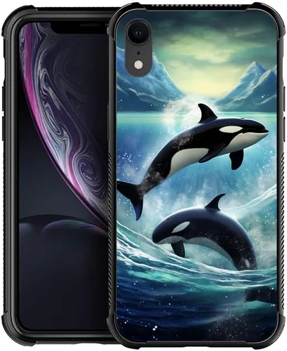 Vista 296 de Funda compatible con iPhone 8 Plus, diseño de oso de bosque otoñal, a prueba de golpes, antiarañazos, carcasa trasera de policarbonato duro