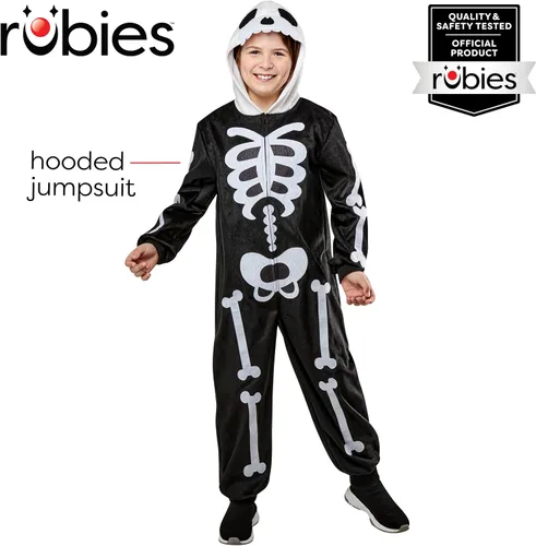 Vista 2 de Rubies Comfywear Hooded Jumpsuit for Kids, Unisex Kids Costume