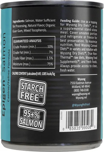 Vista 2 de Wysong Comida enlatada de salmón para perros y gatos Epigen™