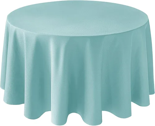 Vista 60 de Biscaynebay Auqa - Mantel cuadrado de 54 x 54 pulgadas, mantel de tela con tarjeta azul Auqa, pequeño, plegable, resistente al agua, para cocina