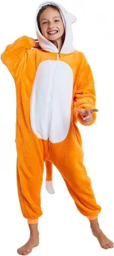 Vista 4 de ABENCA Pijama de forro polar para niños, diseño de zorro