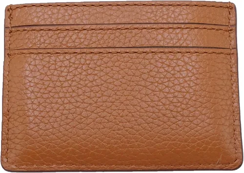 Vista 4 de Marc Jacobs S102L01FA21 Funda de piel para tarjeta diaria de almendra ahumada con hardware dorado para mujer, Marrón, Estuche para tarjetas