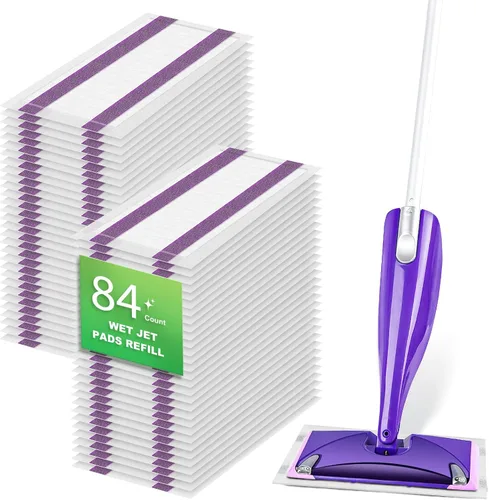 Vista 12 de Paquete de 42 almohadillas desechables para Swiffer Wet Jet para Purple 40 Pack