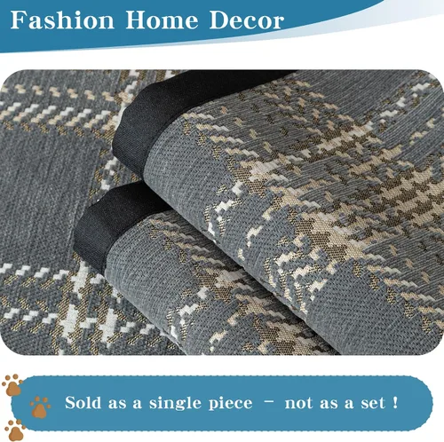 Vista 2 de MYSKY HOME Funda para Silla Sofá Seccional, Funda para Sofá Lavable, Fundas para Sofá de 2 Cojines, Protector de Muebles Antideslizante Fundas
