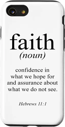 Vista 18 de Religious Jesus Christian Faith Definition Hebrews 11:1 Case for iPhone 17