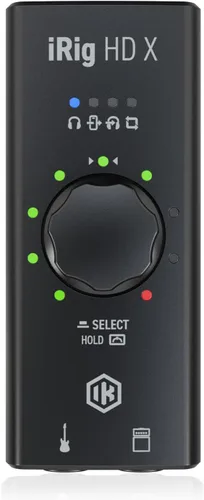 Vista 10 de IK Multimedia iRig HD 2 interfaz de audio de guitarra para iPhone, iPad, Mac, iOS y PC con cables USB-C, Lightning y USB y grabación de música de 24