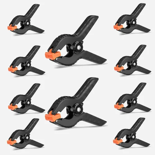 Vista 9 de Abrazaderas de resorte, paquete de 6, abrazaderas de resorte de plástico profesional de 6 pulgadas de alta resistencia para manualidades, clips