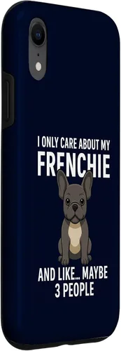 Vista 3 de I Care About My Frenchie & 3 People French Bulldog Owner Case for iPhone XR