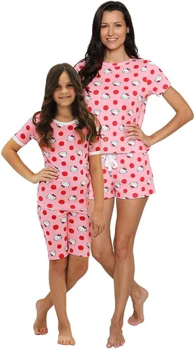 Vista 5 de Hello Kitty - Conjunto de pijama de 2 piezas para mujer, niña o niño pequeño