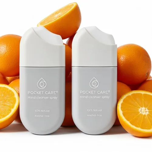 Vista 11 de POCKET CARE Desinfectante hidratante de manos sin alcohol, spray perfumado de goma de mascar 100% natural, limpiador de manos suave diario