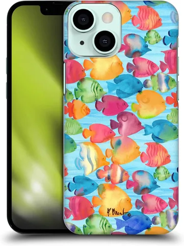 Vista 15 de Head Case Designs Funda rígida con licencia oficial de Paul Brent Agate Mermaid Coastal compatible con Apple iPhone 13 Mini