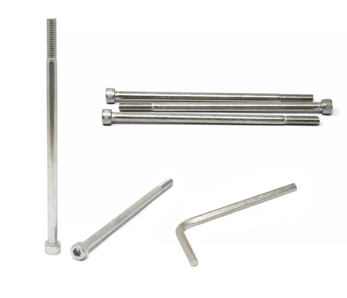 Vista 248 de iexcell Kit de tornillos de cabeza hexagonal de acero inoxidable 304, 100 unidades M2 x 0.157 in, paso de rosca de 0.016 in