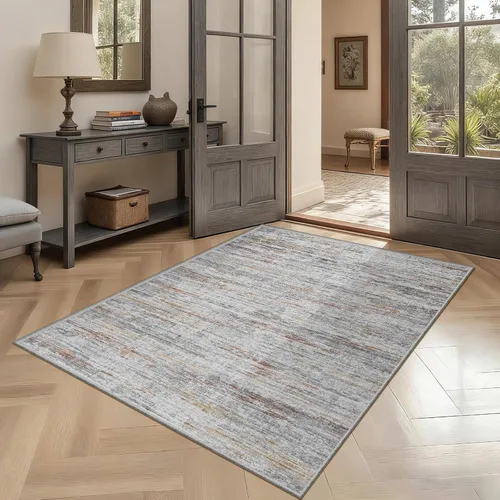 Vista 68 de Alfombra de pasillo lavables de 2 x 5, moderna alfombra abstracta para corredor, alfombra de pasillo de cocina ultrafina con respaldo