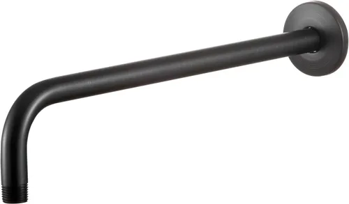 Vista 8 de OFFO Brazo de ducha con pestaña, de 6 pulgadas en oro brillante, montaje en pared, reemplazo, brazo angular de cabezal de ducha montado en la pared