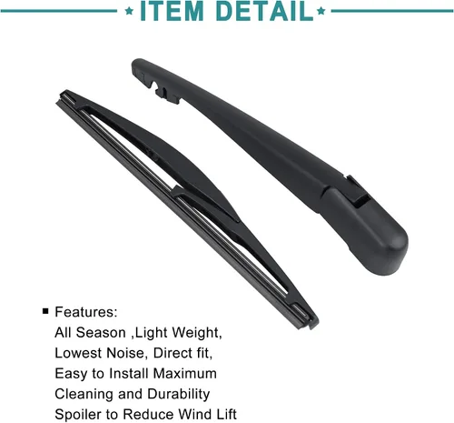 Vista 6 de ACROPIX Conjunto de brazo de limpiaparabrisas de ventana trasera de 9.843 in de 10 pulgadas para Mitsubishi Outlander 2010-2014 2016-2018, 2 piezas