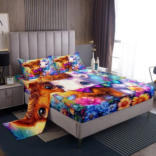 Vista 16 de Castle Fairy Juego de sábanas de motocross tamaño twin, juego de ropa de cama verde con diseño de panal ombré, decoración de habitación de niños