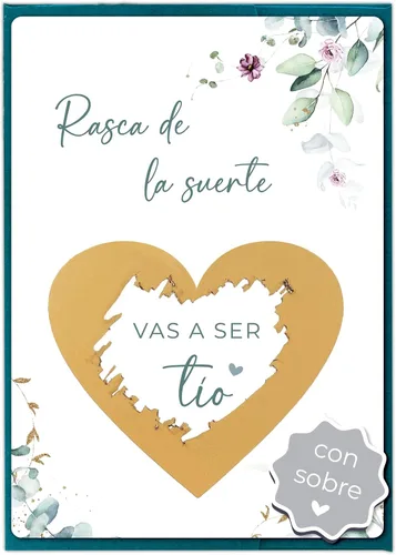 Vista 10 de JoliCoon - Tarjeta rasca para anuncio de embarazo, con sobre Papel de diseño de 12.35 oz/m², acabado UV táctil, papelería premium