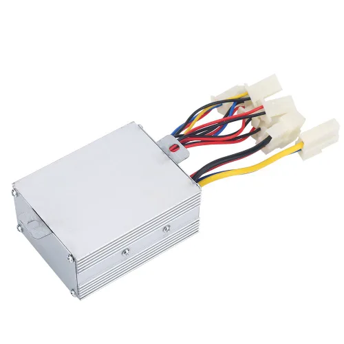Vista 7 de Controlador de motor 24v 500w controlador de velocidad de motor cepillado Conector de batería Caja de control de motor de cepillo de aleación