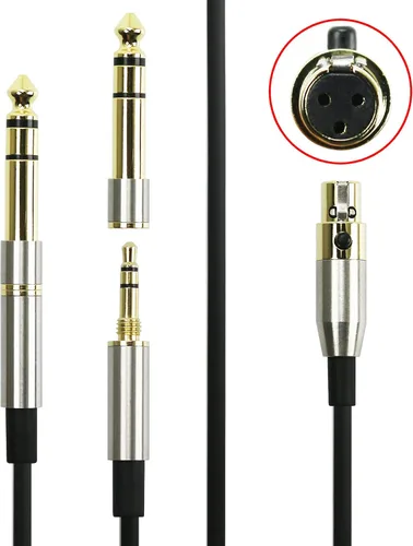 Vista 4 de NewFantasia Cable de actualización de audio de repuesto compatible con AKG K240, K240S, K240MK II, Q701, K702, K171, K141, K181, K271s, K271 MKII