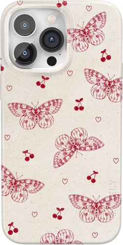 Vista 101 de Casely Funda para iPhone 14 Pro Max Todas las sonrisas Adhesivo de cara sonriente Compatible con MagSafe Diseño ultra delgado clásico