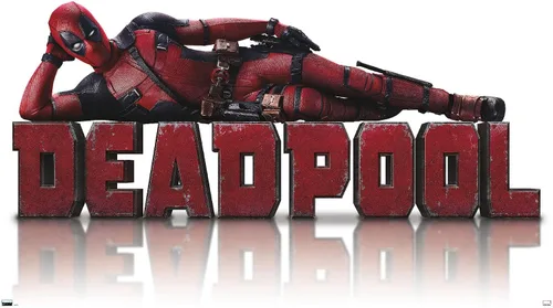 Vista 9 de Marvel Deadpool Legacy - Póster de pared acostado, 22.4 pulgadas de largo x 14.7 pulgadas de ancho, versión enmarcada de madera de granero