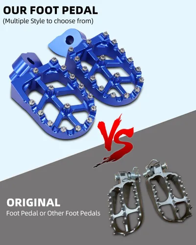 Vista 3 de JFG RACING Estriberas CNC para motocicleta de cross, estriberas de pedal de descanso CNC para YZ65 18-23/YZ85 02-23/YZ125 97-23/YZ250 98-23/YZ250F