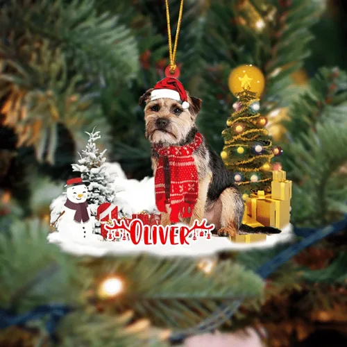 Vista 171 de NAZENTI Adorno personalizado de gato abisinio con árbol de pino, adorno de Navidad personalizado para perros amantes de las mascotas, colgante