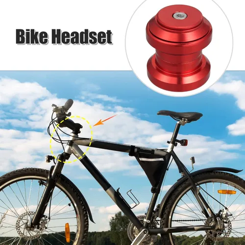 Vista 2 de X AUTOHAUX 1.339 in 1-1/8 "Auriculares de bicicleta sin rosca Combo Bike Auriculares externos sin rosca Rodamientos de cartucho sellado MTB Road