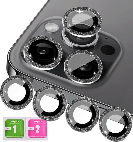 Vista 9 de Paquete de 5+5 protectores de lente de cámara compatibles con Samsung Galaxy S24 Ultra, cubierta de cámara S24 Ultra, accesorios de protector