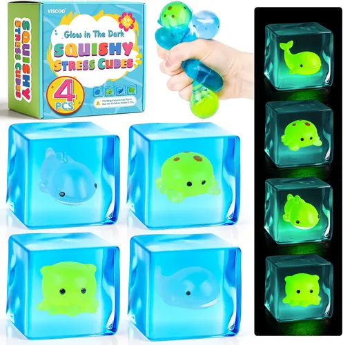 Vista 14 de VISCOO 32 Pcs Stress Cube, Slow Rising Squishy, Cube Stress Balls 32p-cubes 8