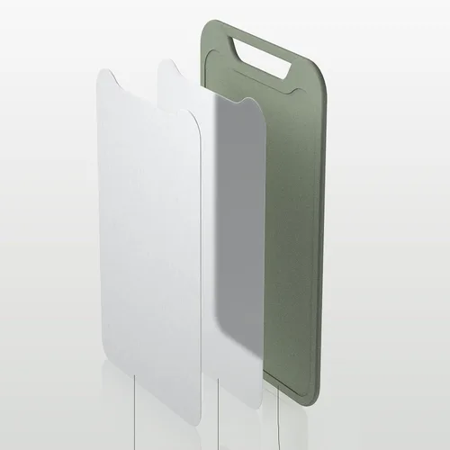 Vista 8 de Tabla de cortar de doble cara, tabla de cortar de acero inoxidable, tabla de cortar carne para cocina, tabla de cortar grande para frutas y verduras