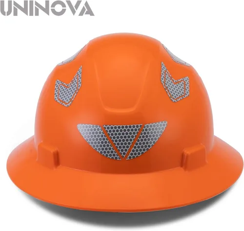 Vista 2 de Casco de ala completa para hombre, aprobado por ANSI, OSHA Cascos De Construccion Clase E, Casco de seguridad de ala completa para la construcción