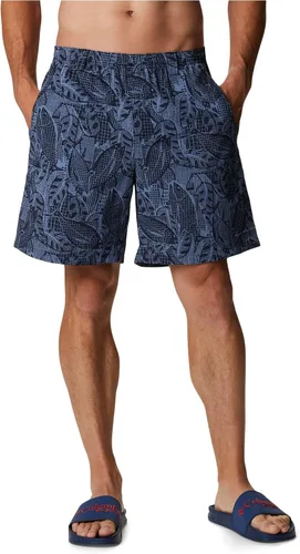 Vista 82 de Columbia Super Backcast - Pantalón corto de agua para hombre Impresión de tinte negro