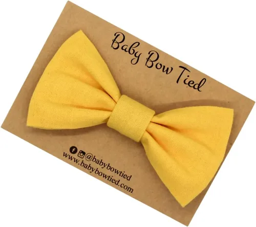 Vista 35 de Handmade Pre-Tied Clip on Bow Tie for Baby to Young Boy