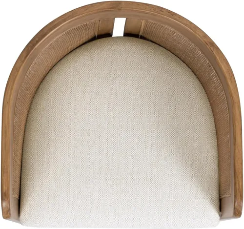 Vista 7 de Jennifer Taylor Home Lilith - Silla de comedor tapizada de ratán curvado de 20.5