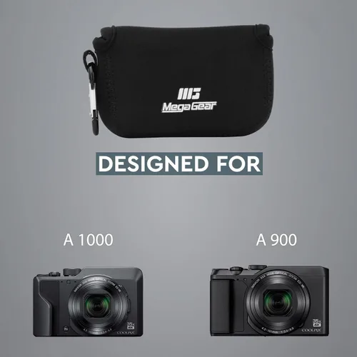 Vista 6 de MegaGear Nikon Coolpix A1000, A900 Ultra Light Neoprene Camera Case