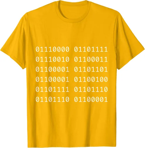 Vista 9 de Porca Madonna In Codice Binario Código Binario Camiseta, Negro