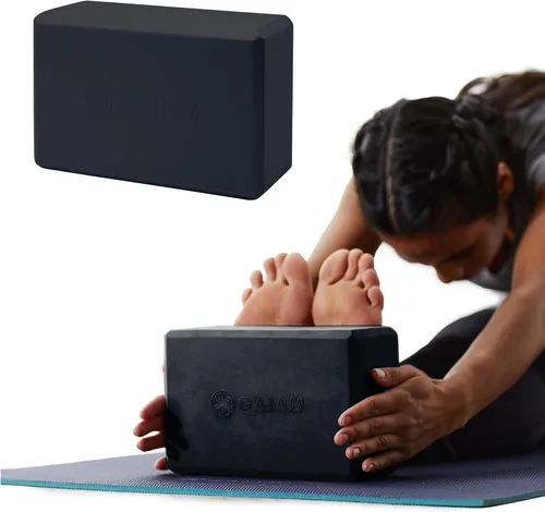 Vista 14 de Gaiam Bloque de yoga – Espuma EVA sin látex – Superficie antideslizante suave con bordes biselados para yoga, pilates, meditación Rubor ateniense