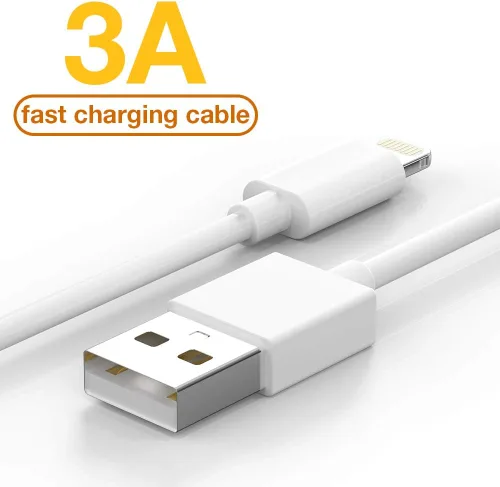 Vista 3 de Paquete de 5 (6 pies) original [certificado Apple MFi] cargador de iPhone, cable Lightning de carga rápida, cable USB compatible con iPhone 13/12/11