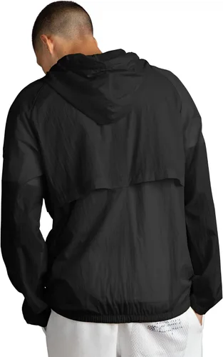 Vista 2 de Champion Big and Tall Rain Jacket - Hoodie Anorak Windbreaker Jacket for Men