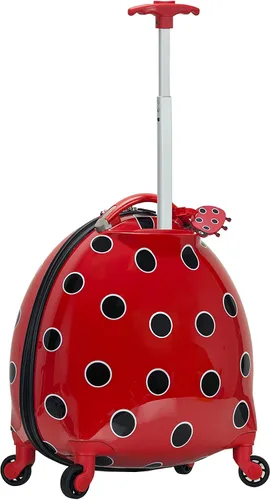 Vista 3 de Rockland - Maleta infantil giratoria con exterior rígido de policarbonato, Ladybug), B02-LADYBUG