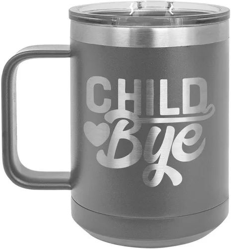 Vista 13 de Taza de café de 15 oz con tapa superior deslizante para niños Taza de café de viaje aislada Ideas de regalo de cumpleaños o Navidad de mujeres
