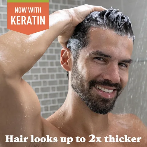 Vista 2 de Just for Men Control GX Champú y Acondicionador Reductor de Canas 2 en 1, Color Gradual del Cabello con Queratina para un Cabello más Fuerte, Grueso