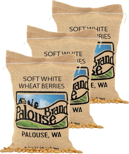 Vista 11 de Palouse Brand Granos de Trigo Blanco Suave Certificados Sin Residuos de Glifosato 1 LB Cultivado por Familias en el Estado de Washington 100%